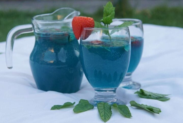 Apple Blue Lagoon Mocktail Recipe