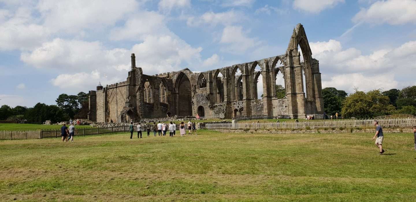 A gorgeous shot of the stone building