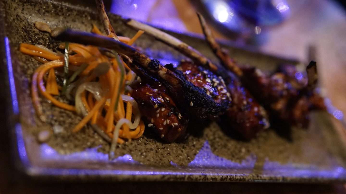 Shot of the Lamb Chops