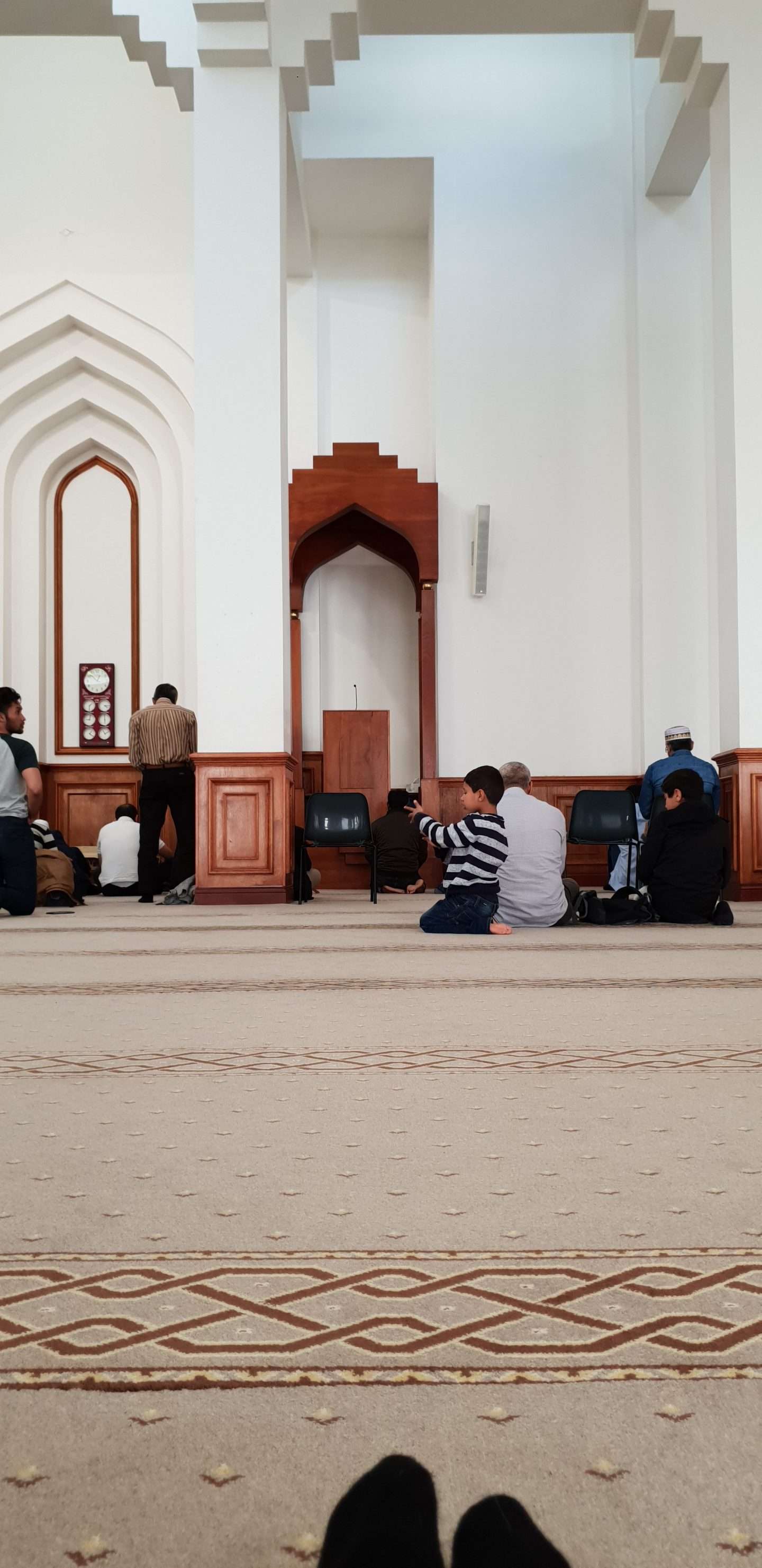 Inside Edinburgh Central Mosque