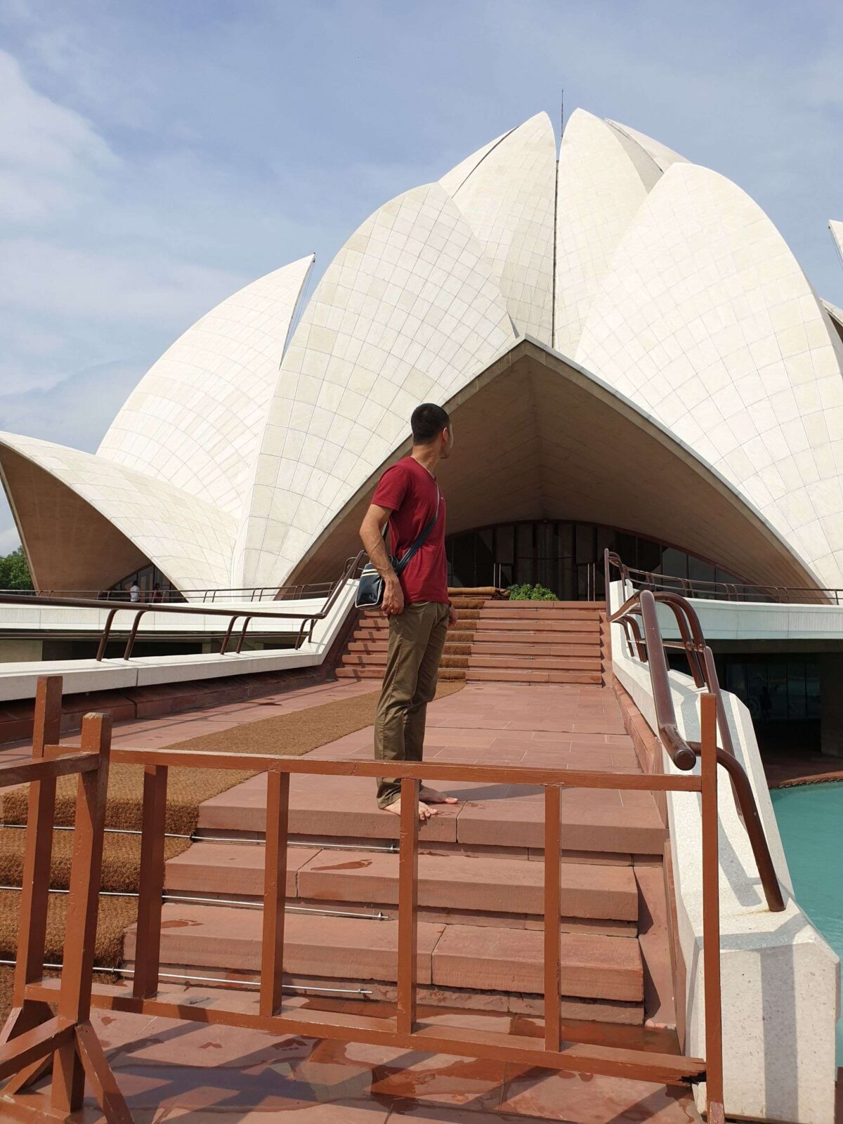 Adil Musa at the Lotus Temple