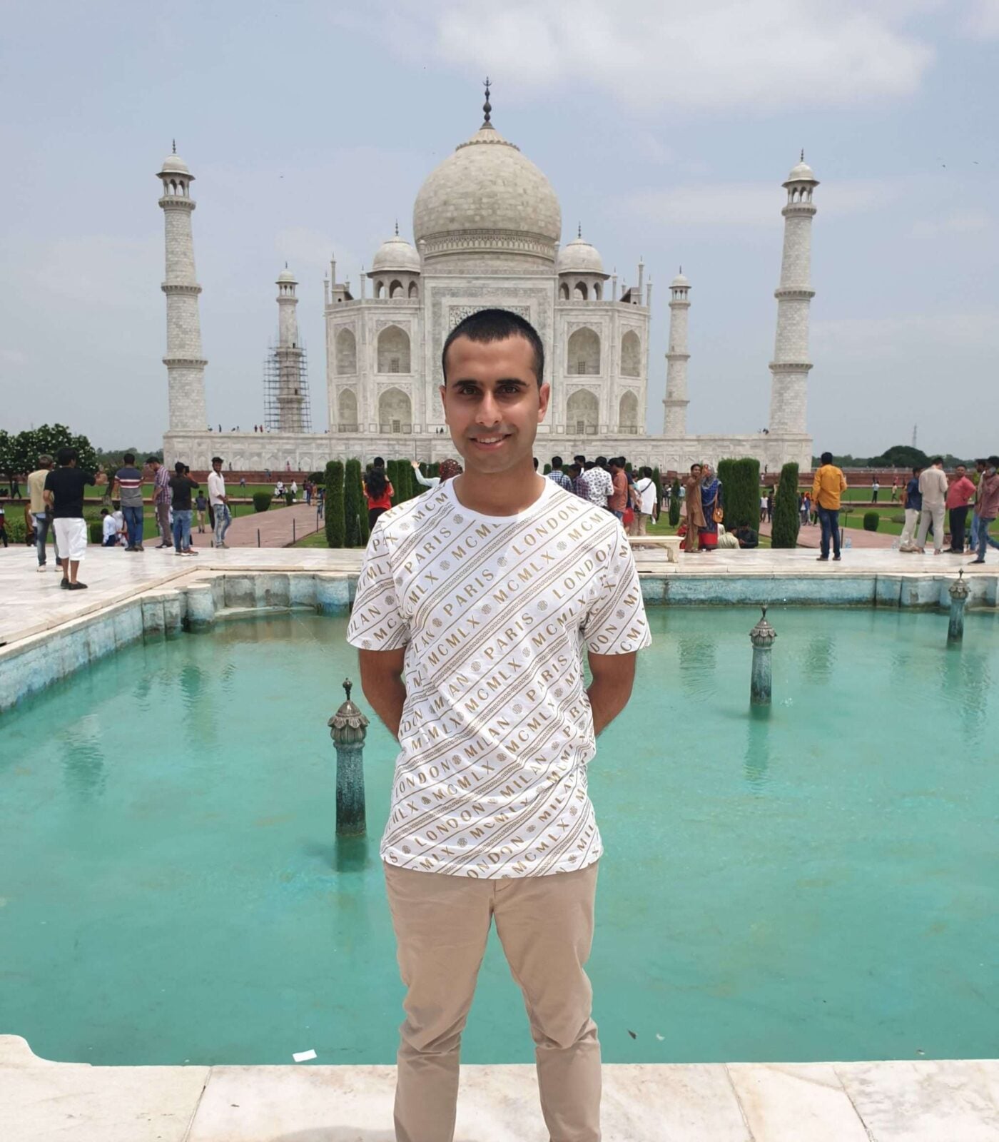 Adil Musa by the Princess Diana's bench