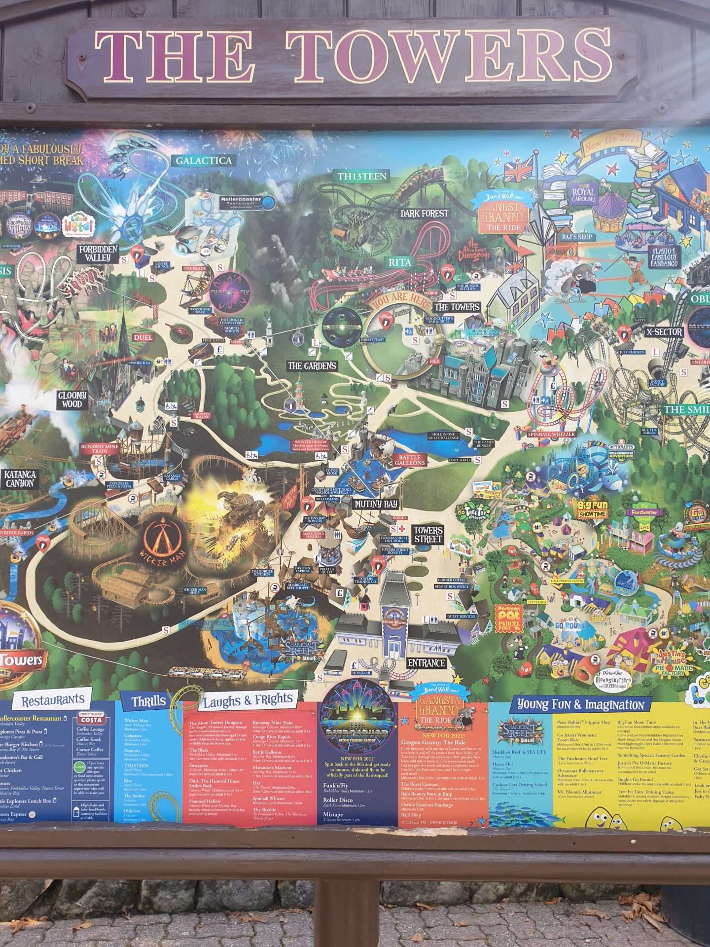 Alton Towers Map