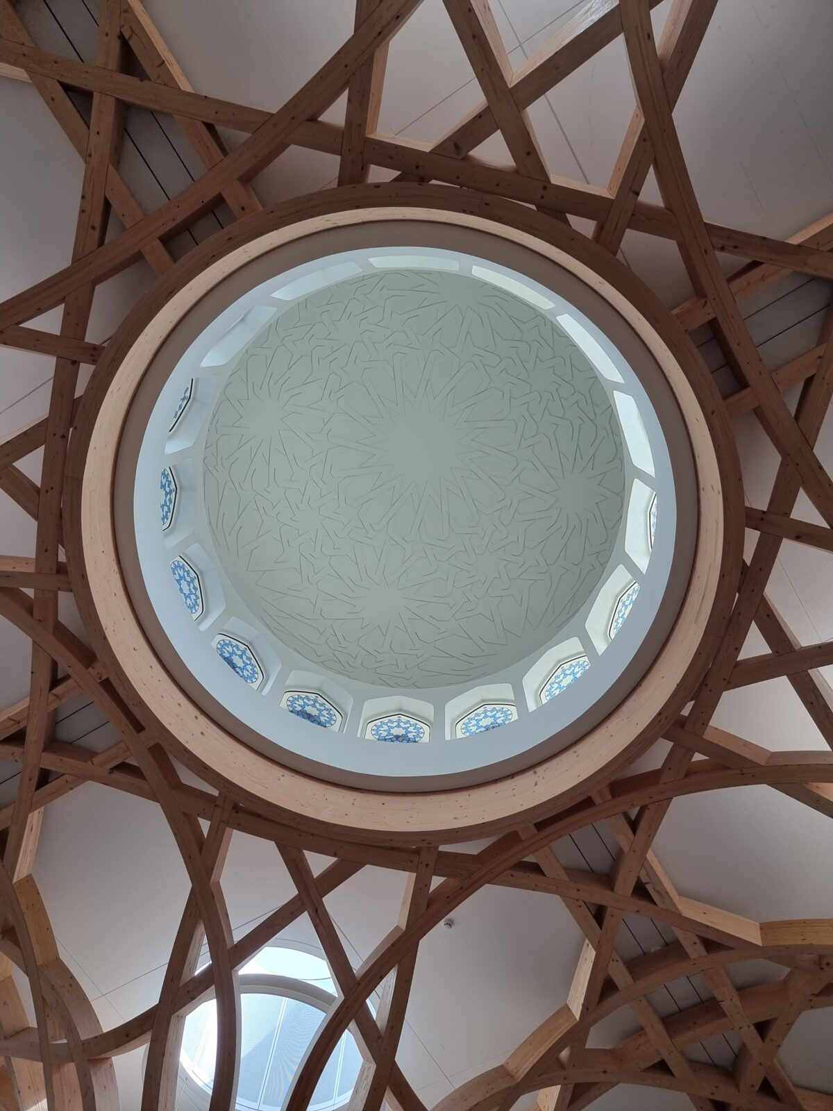 Dome inside Cambridge Central Mosque