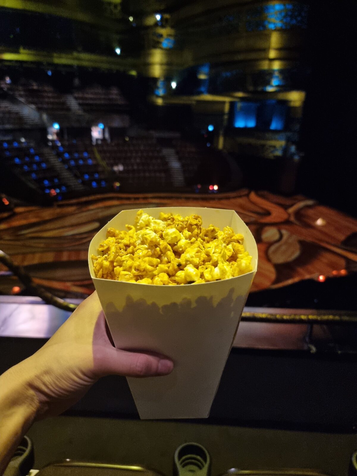 Popcorn from the Theatres inside Hilton Hotel