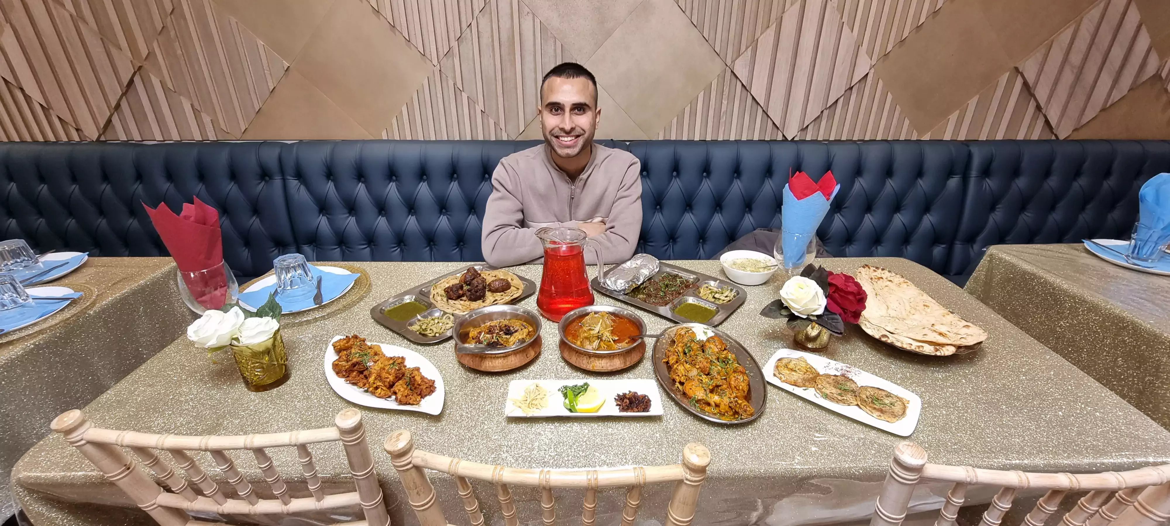 Adil Musa enjoying Iftar at Dil Pasand