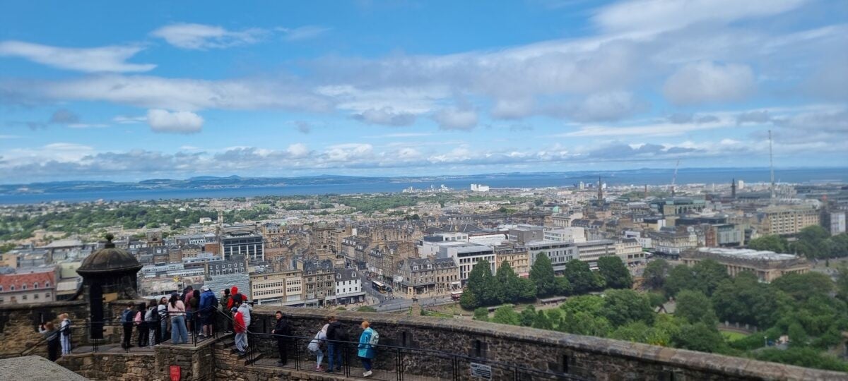 City view from the castle
