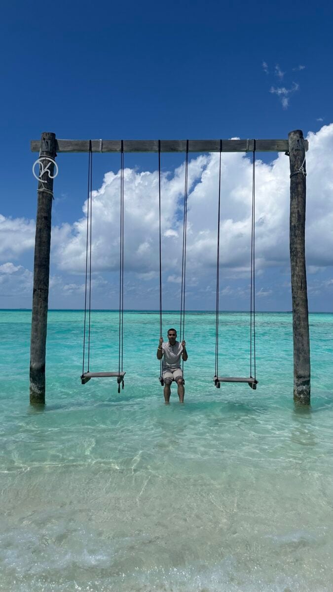 Swing by the ocean