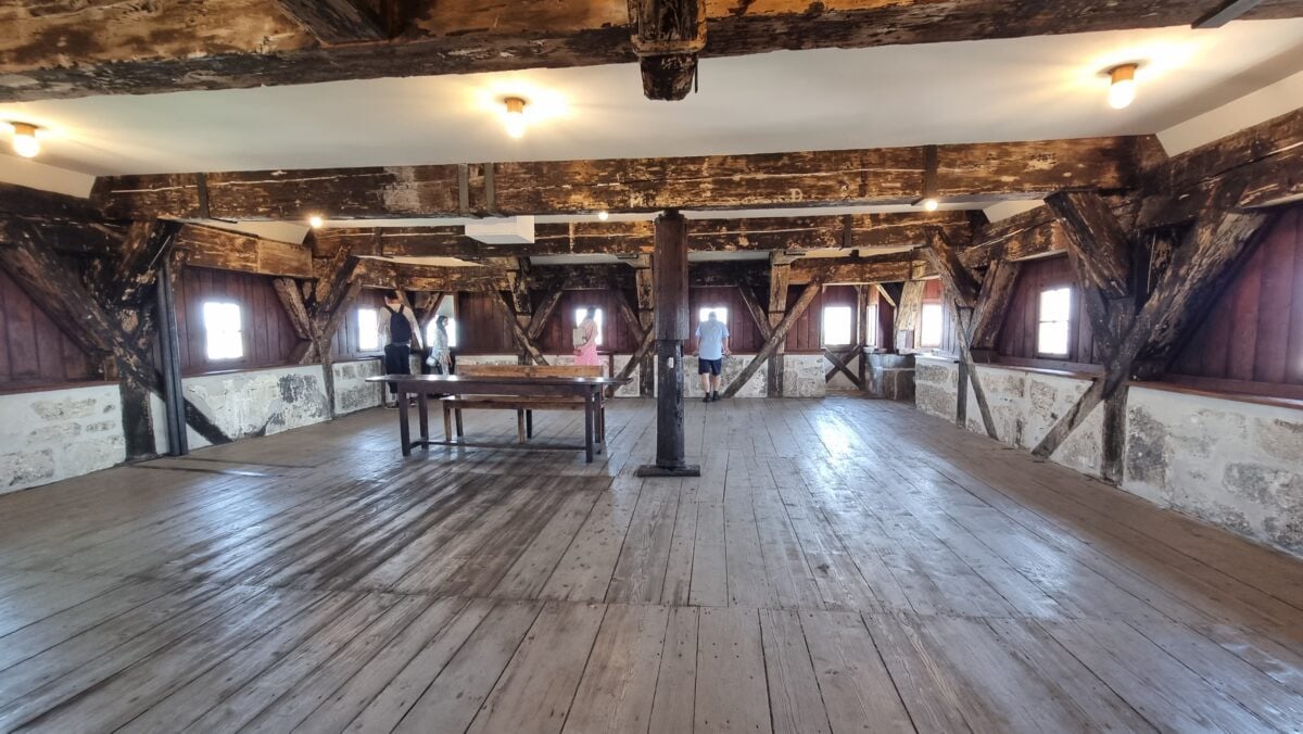 Inside St. Pierre Cathedral Wooden Chamber  