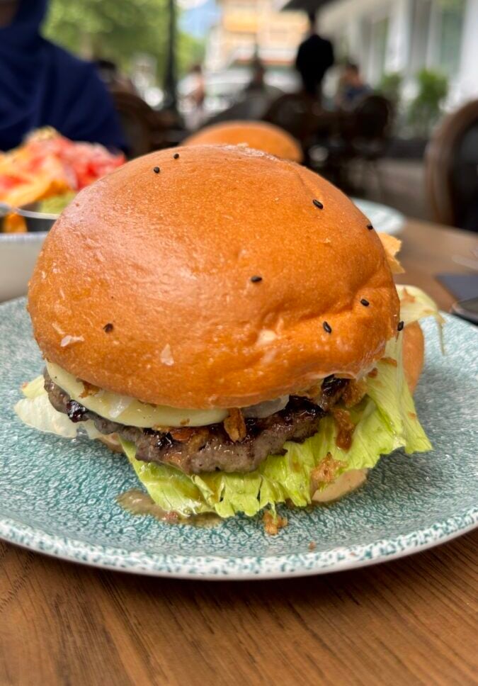Raclette Burger at Asslani's Corner