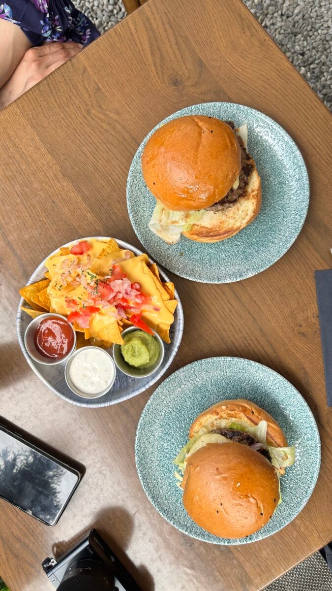 Nachos & Burgers at Asslani's Corner