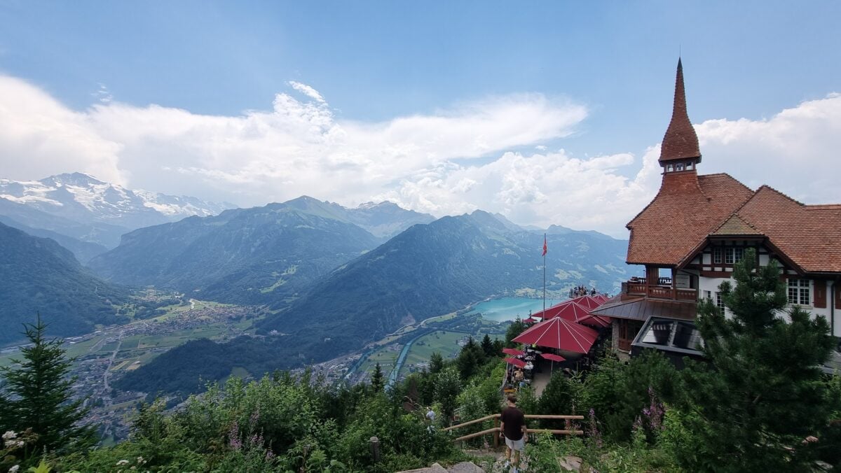 Mountain Views from Harder Kulm &ndash; Top of Interlaken