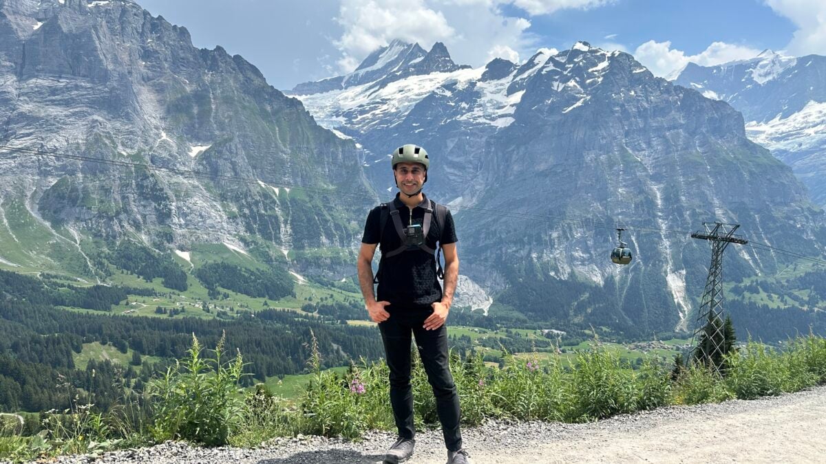 Adil Musa at Grindelwald Mountain Cart